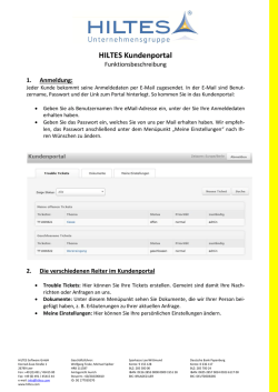 HILTES Kundenportal