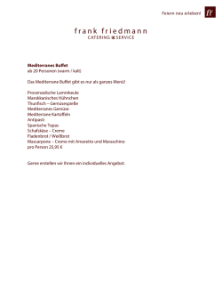 Herunterladen - Frank Friedmann Catering