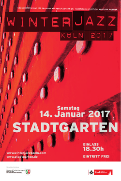 stadtgarten - winterjazz Köln 2016