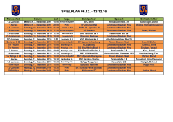 spielplan 06.12. - 13.12.16