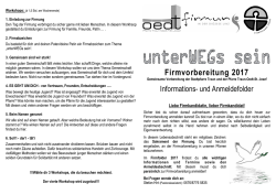 Informations- und Anmeldefolder - Pfarre Traun