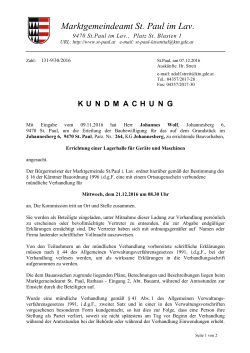2016-K33-07.12.2016 Kundmachung, mündl. Verhandlung