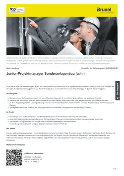 Junior-Projektmanager Sonderanlagenbau Job in Augsburg