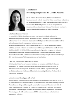 Lucia Schnell - DIE LINKE. Neuk&ouml;lln