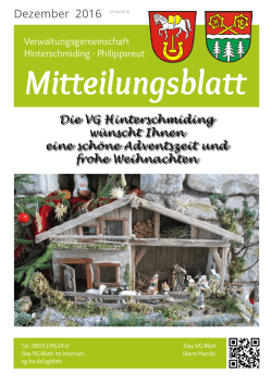 VG-Blatt 2016-05 - Verwaltungsgemeinschaft Hinterschmiding