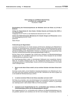 Drs. 17/7020  - Nieders&auml;chsischer Landtag