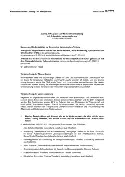Drucksachen allgemein - Nieders&auml;chsischer Landtag