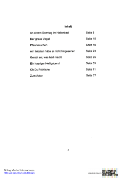 Inhaltsverzeichnis