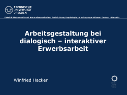Vortrag Winfried Hacker PDF - Innovation und Gute Arbeit