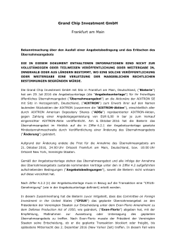 Grand Chip Investment GmbH Frankfurt am Main