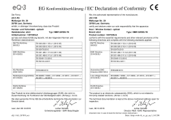 EG Konformitätserklärung / EC Declaration of Conformity - eQ-3