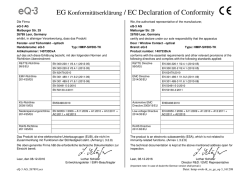 EG Konformit&auml;tserkl&auml;rung / EC Declaration of Conformity - eQ-3