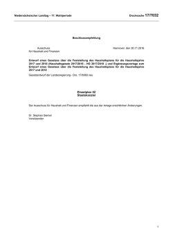 Drs. 17/7032 - Nieders&auml;chsischer Landtag