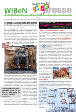 WIBeN-Zeitung 2013 Ausgabe 2