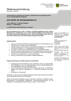 eine Stelle als Sachbearbeiter - Moderne Verwaltung