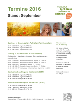 Jahresprogramm 2016
