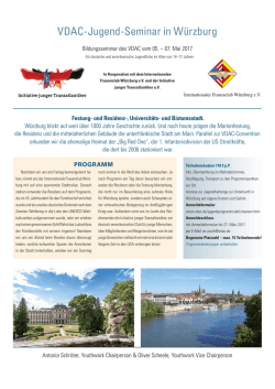 VDAC-Jugend-Seminar in Würzburg