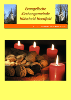 Gemeindebrief - Hülscheid