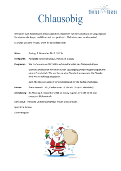 Infos hier - Skiclub Gossau