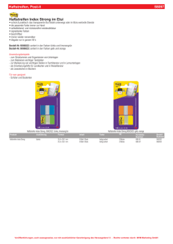 Haftstreifen, Post-it 58097 Haftstreifen Index Strong im