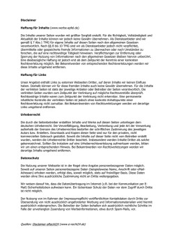 Disclaimer - www.werbe