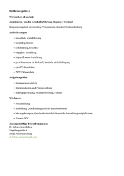 Dieses Stellenangebot als PDF
