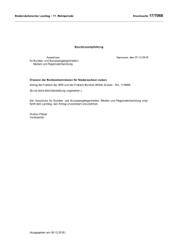Drs. 17/7068 - Niedersächsischer Landtag