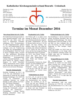 Die Termin&uuml;bersicht f&uuml;r Dezember als Download.