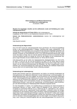 Drucksachen allgemein - Nieders&auml;chsischer Landtag
