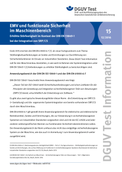EMV und funktionale Sicherheit im Maschinenbereich (PDF