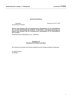 Drs. 17/7033 - Nieders&auml;chsischer Landtag