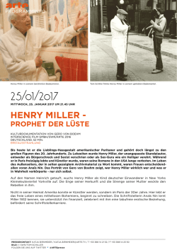 henry miller - Arte Presse