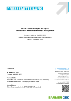 Pressemappe AdAM ( PDF , 457 KB ) Hinweis