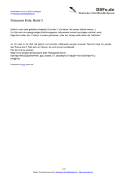 Grauzone Erde, Band 3 - Deutsches Schriftstellerforum
