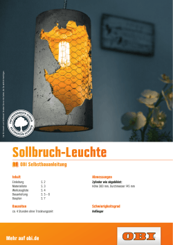 Sollbruch-Leuchte