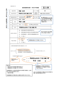記入例 - 甲府市