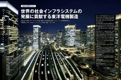 世界の社会インフラシステムの 発展に貢献する東洋電機製造（PDF