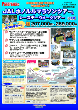 ホノルルマラソンマラソン2016ツアー