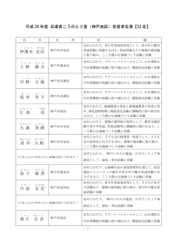 こうのとり賞名簿/記者発表用H28（PDF：109KB）