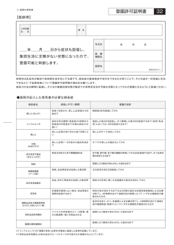 登園許可証明書 - グローバルキッズ