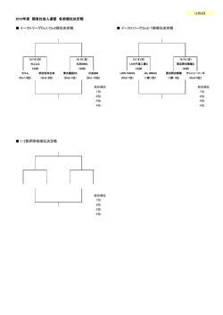 関東トップイースト・社会人連盟 順位決定戦 日程