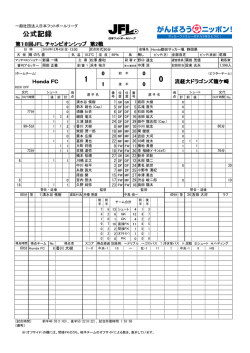 公式記録