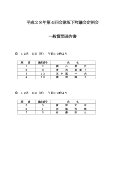 一般質問通告書 [PDFファイル／305KB]