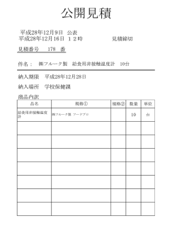 フルーク製 給食用非接触温度計 10台