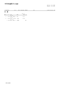 中学共通男子110mH