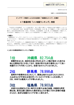 47都道府県「いい地盤ランキング」発表