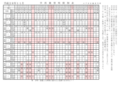 学科教習時間表はこちら