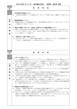質 問 事 項 20 番 杉 田 勝 典 質 問 事 項 30 番 近 藤 彰 治