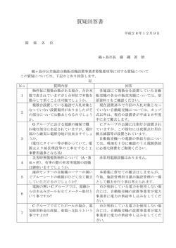 質疑回答書 - 鶴ヶ島市