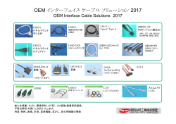 OEM インターフェイス ケーブル ソリューション 2017